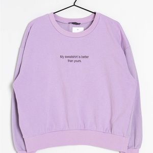 Zara purple sweatshirt